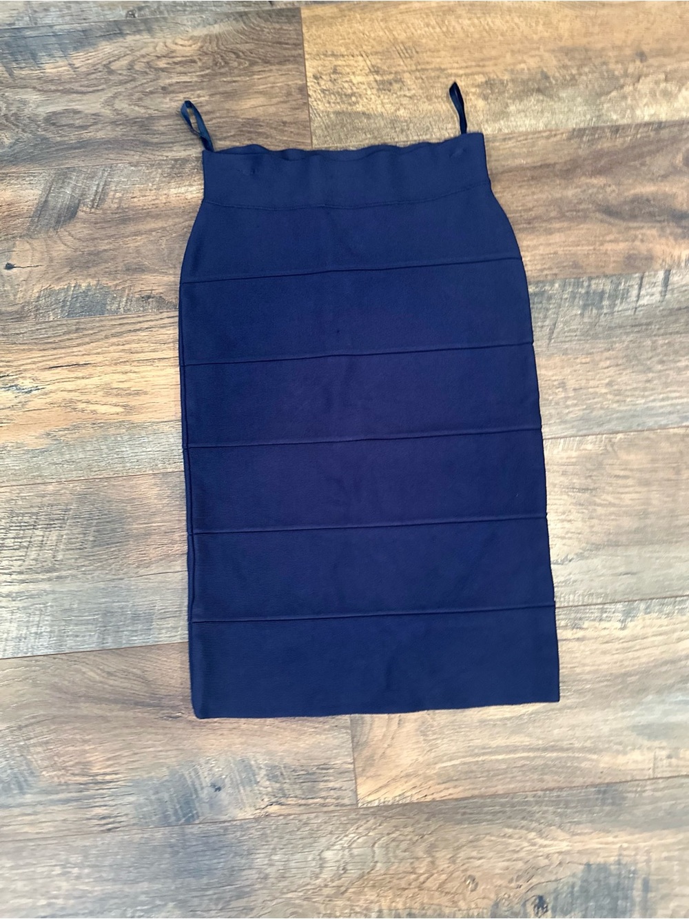 BCBGMaxAzria Navy Bandage Pencil Skirt